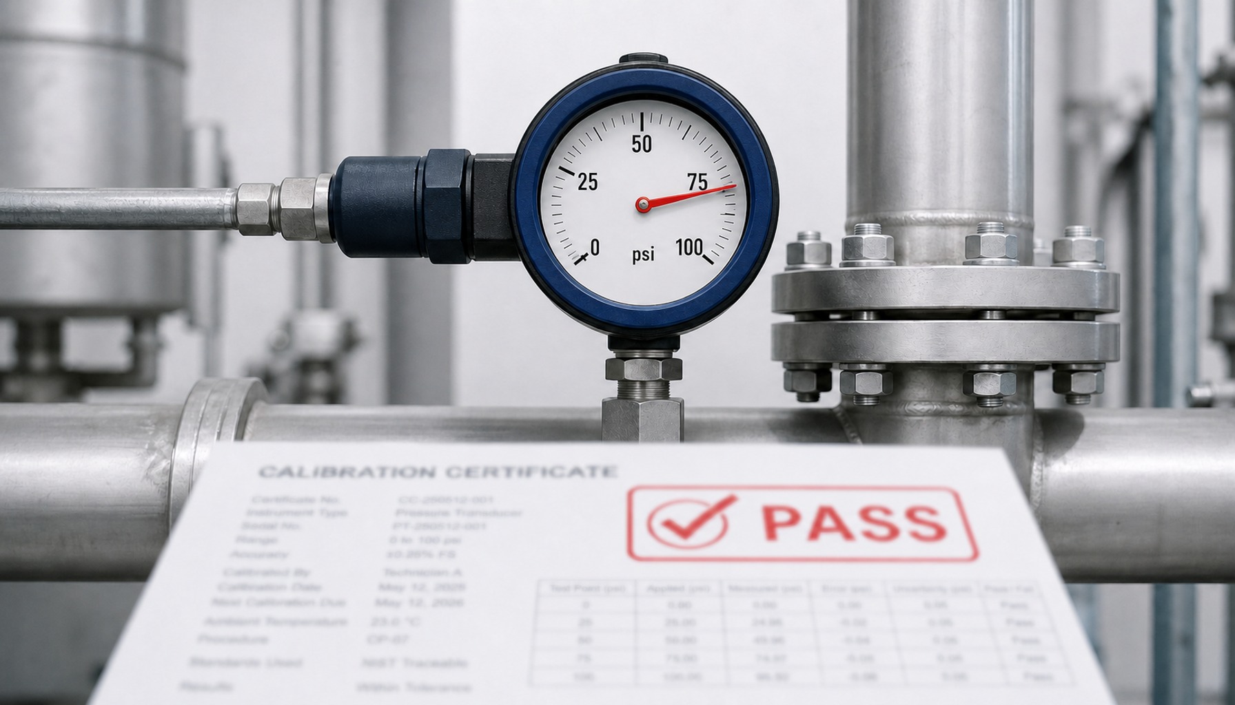 How to Calibrate a Pressure Transducer: The Five-Point Procedure, Common Failures, and Interval Guidelines